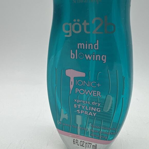 Got2B Schwarzkopf Hairspray Mind Blowing Ionic Power Xpress Dry Styling Spray - Picture 2 of 3